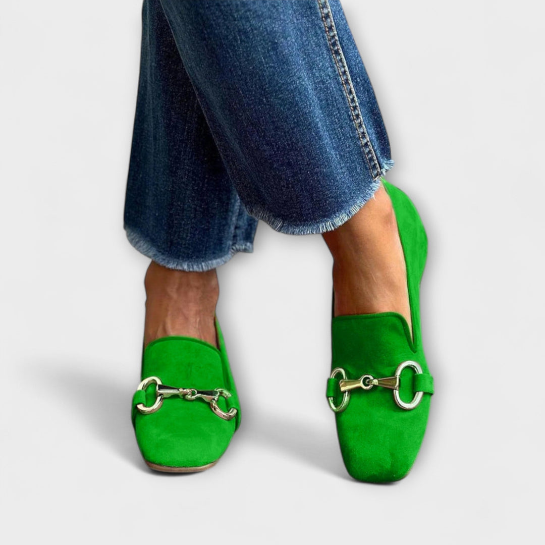 Samantha | Square Spitzer Moccasins with Buckle