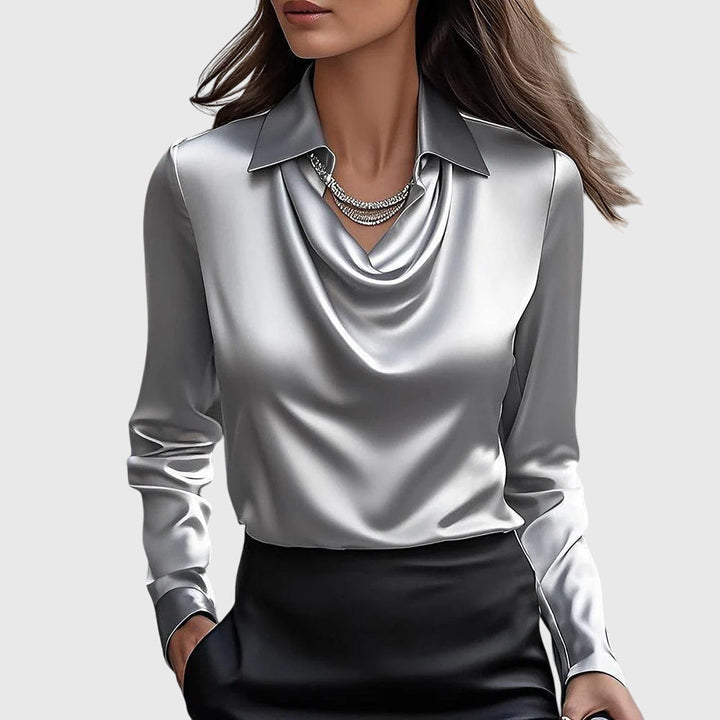 Brooklyn | Elegant Blouse in Shiny Satin