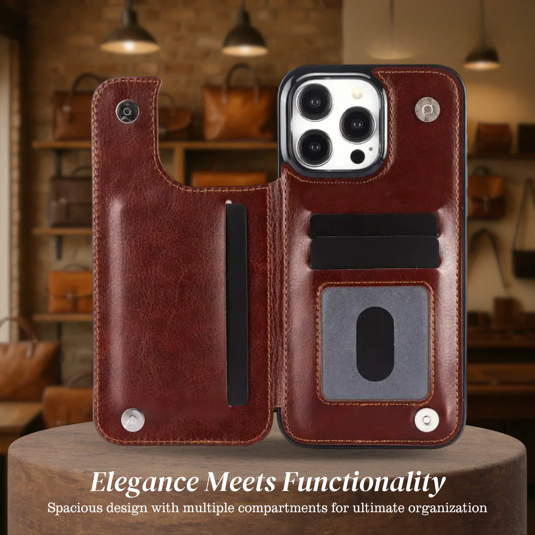 Preston | Magnetic Wallet Flip Phone Case for iPhone (BUY 1 GET 1 FREE)