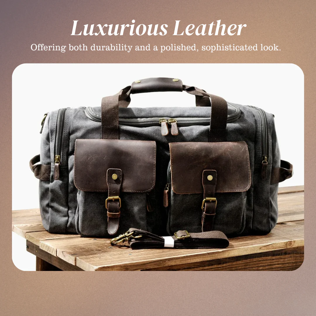 Harlan | Vintage Canvas Weekend Duffle Bag