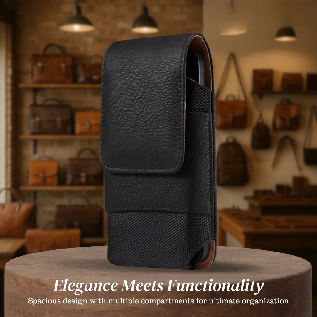 Dimitri | Magnetic Phone Belt Leather Pouch Case
