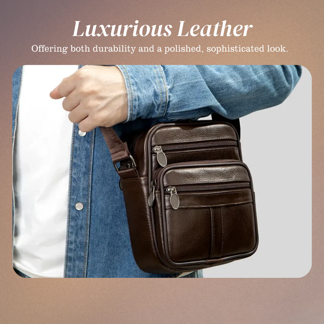 Griffin | Leather Business Crossbody Bag for Men