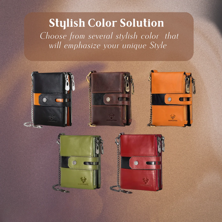 Roque | Leather Chain Strap with Multiple Compartments | Wallet