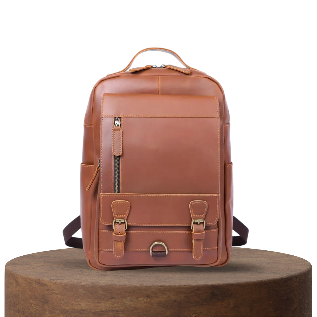 Mike | Vintage Buckle Leather | Backpack