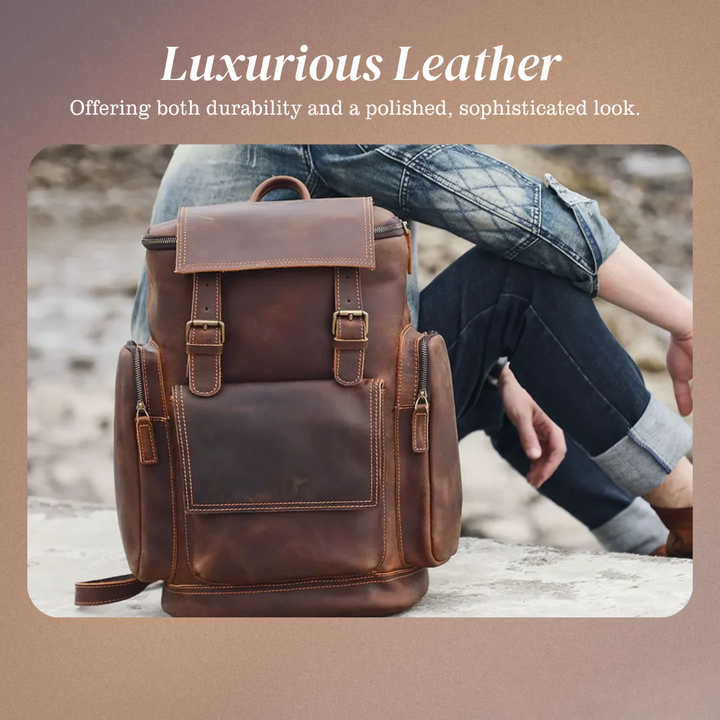 Ellison | Leather Laptop Backpack for Everyday Commute