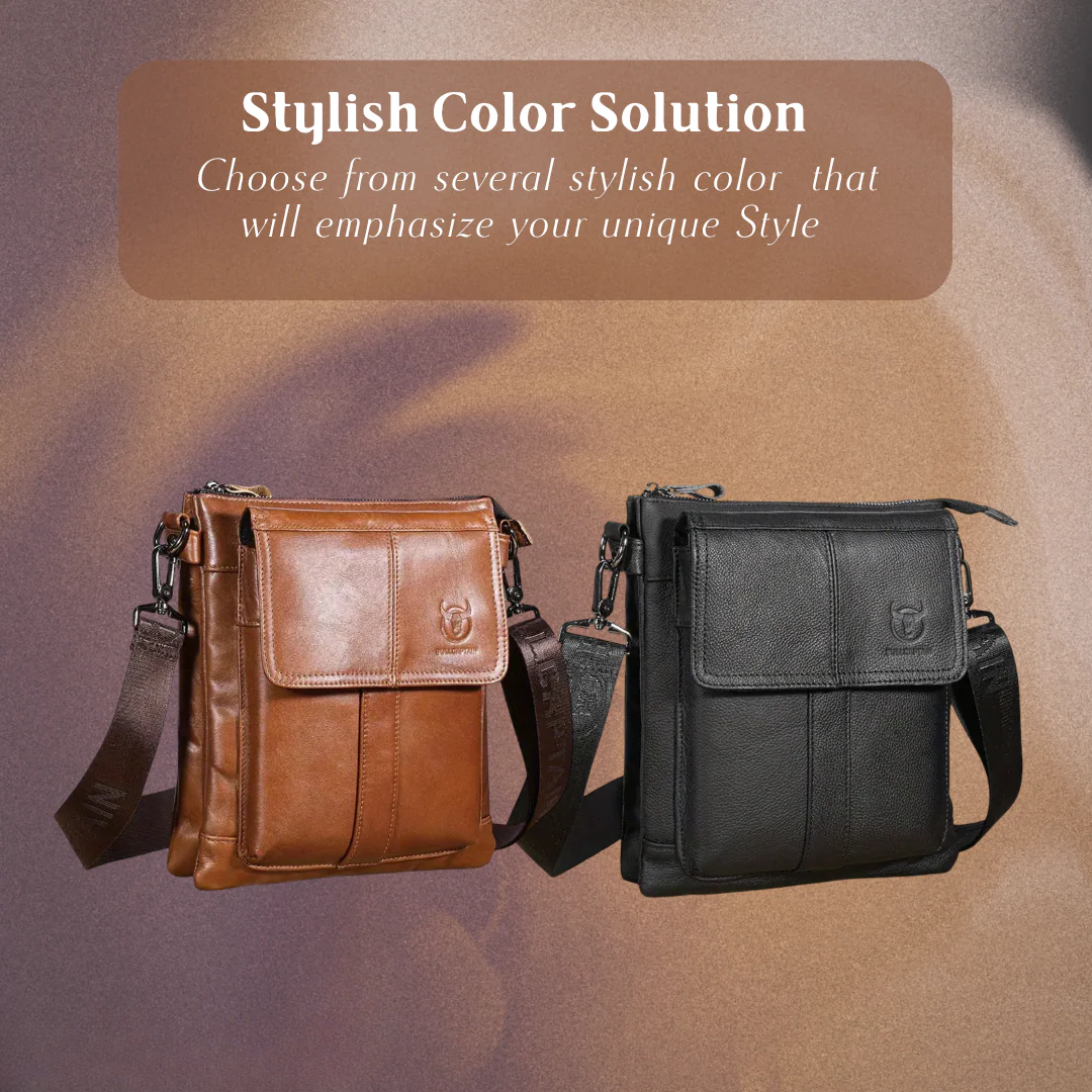 Colton | Slim Leather Crossbody with Flap Pocket Design (BUY 1 GET 1 FREE)