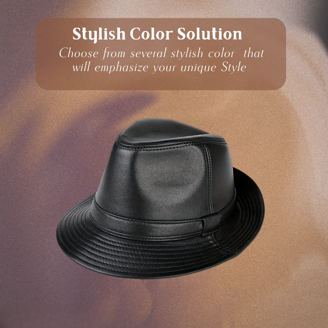 Timothy | Classic Leather Fedora Hat (BUY 1 GET 1 FREE)