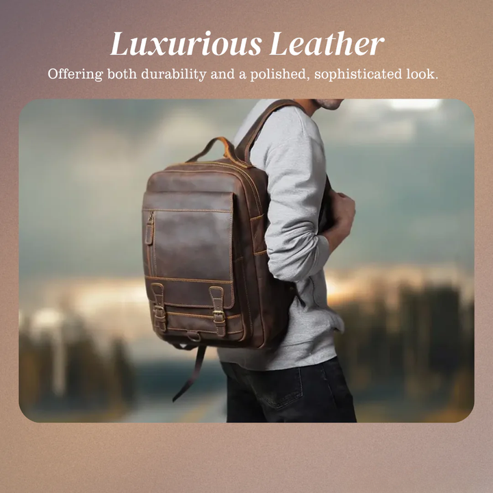 Mike | Vintage Buckle Leather | Backpack