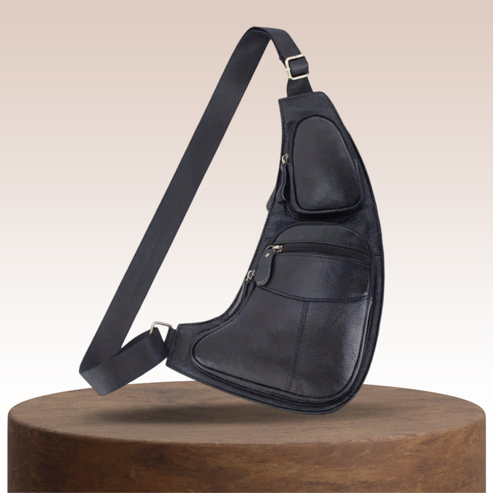 Malric | Hands-Free Lightweight Leather Sling Bag