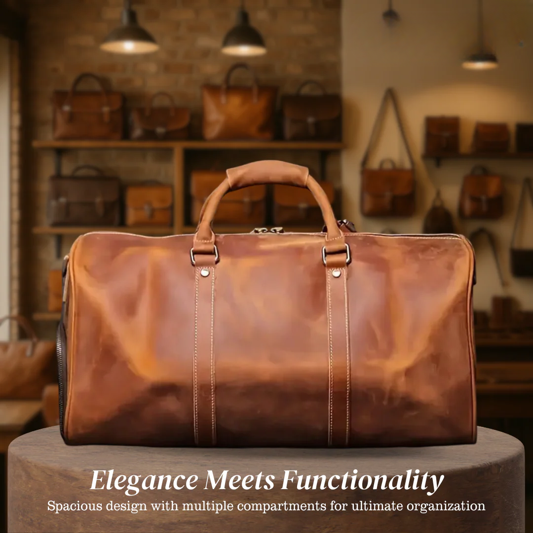 Callahan | Premium Leather Travel Duffel Bag