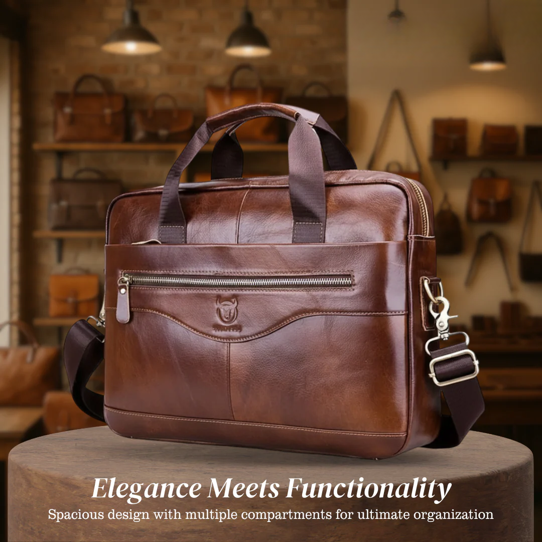 Jacob | Leather Spacious Briefcase | Messenger Bag