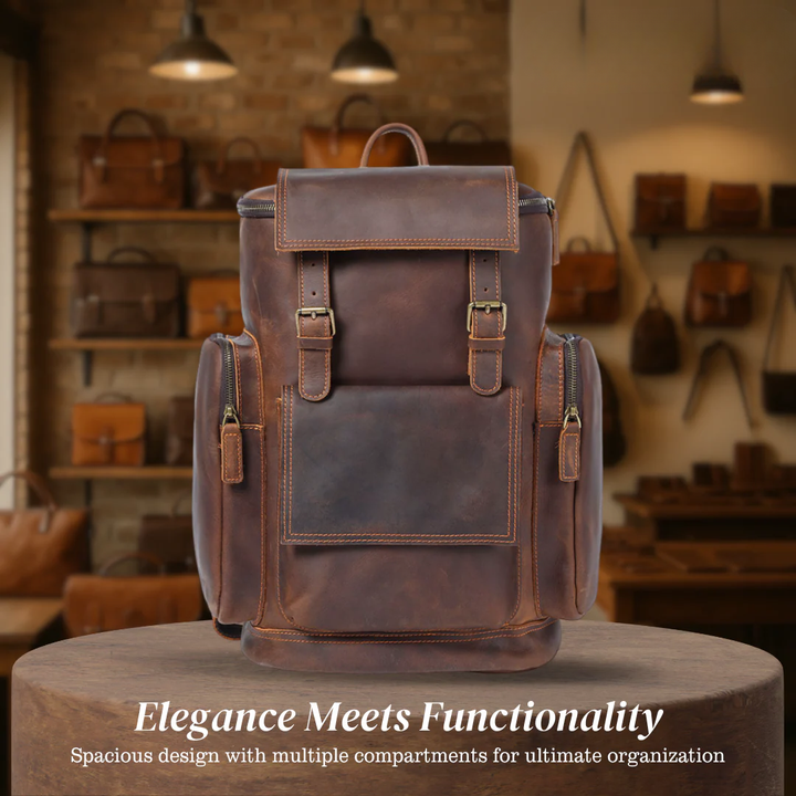 Ellison | Leather Laptop Backpack for Everyday Commute