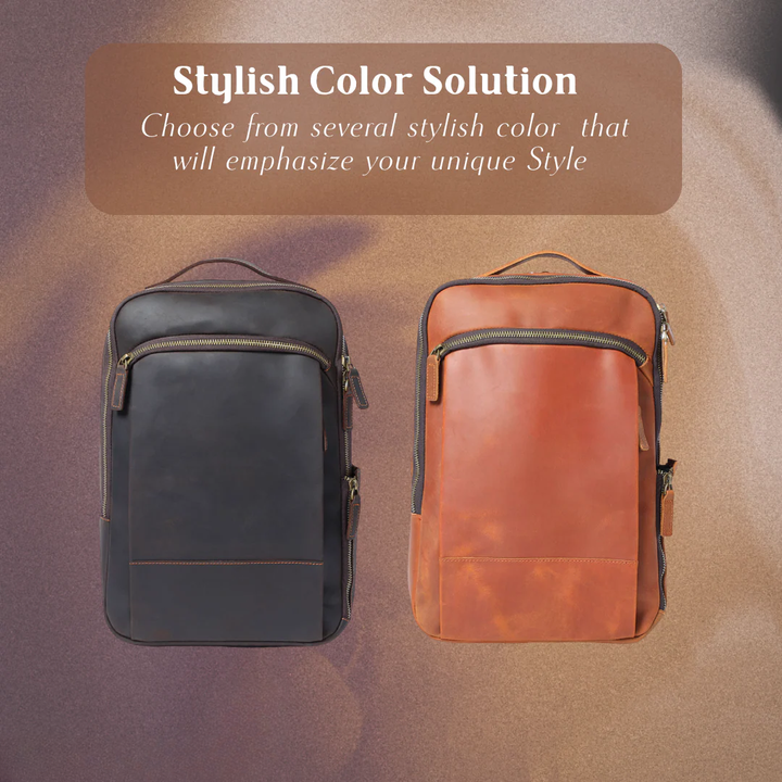 Archer | Leather Laptop Rucksack