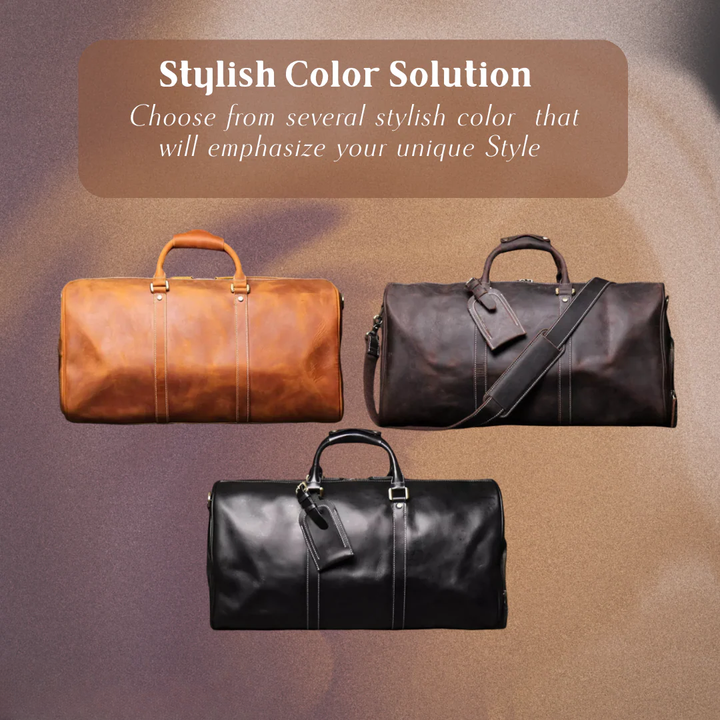 Easton | Full-Grain Leather Duffel for Travel and Weekends