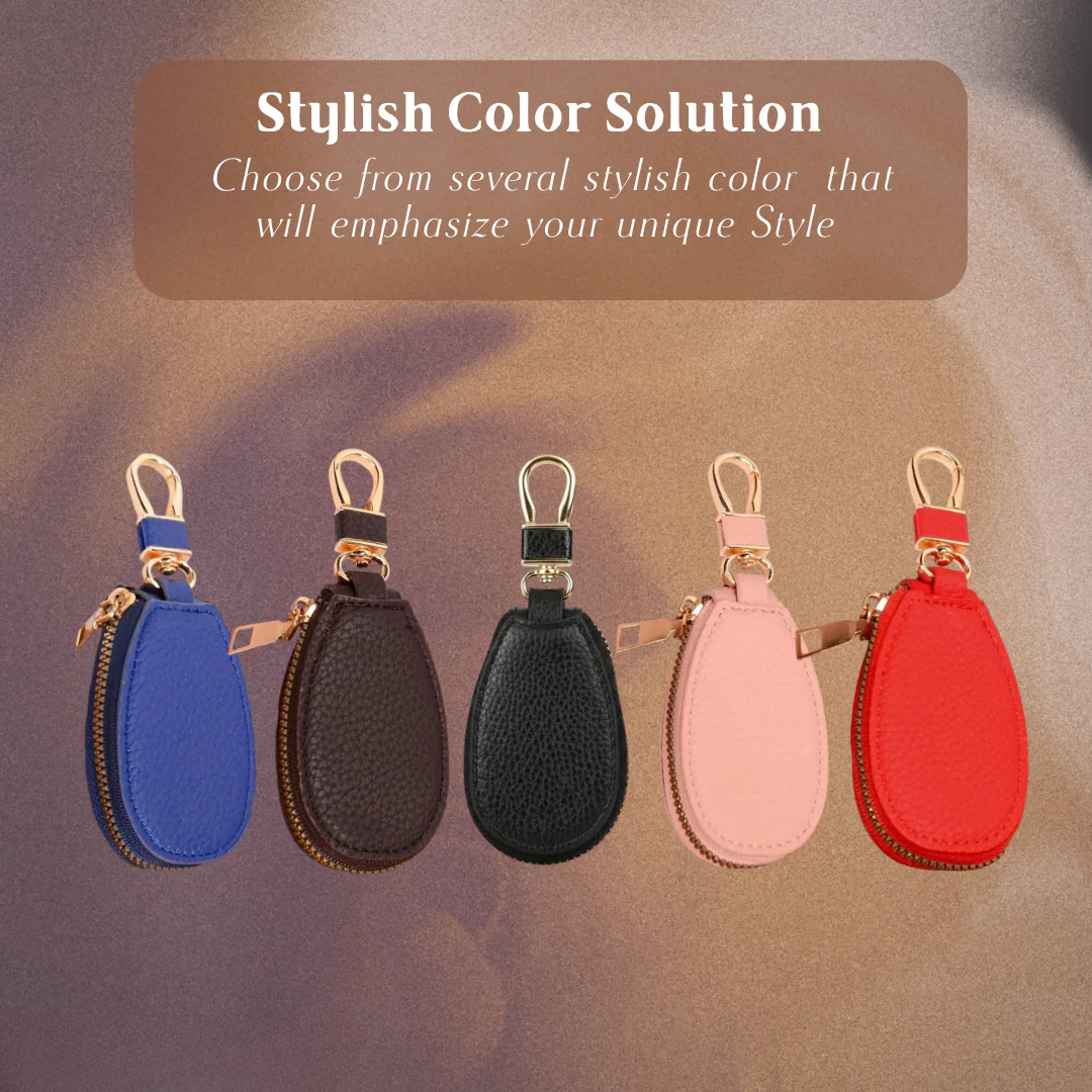 Rufus | Pebble Grain Leather Key Case Holder