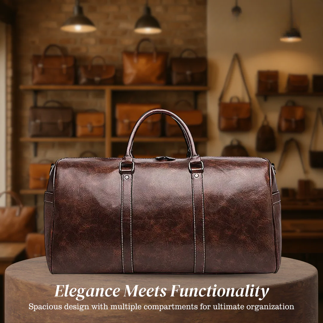 Lennox | Leather Weekender Travel Bag