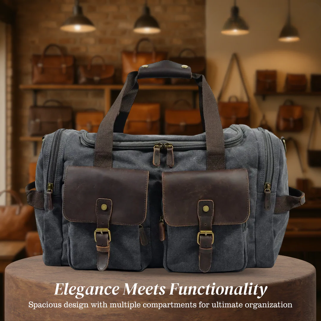 Harlan | Vintage Canvas Weekend Duffle Bag