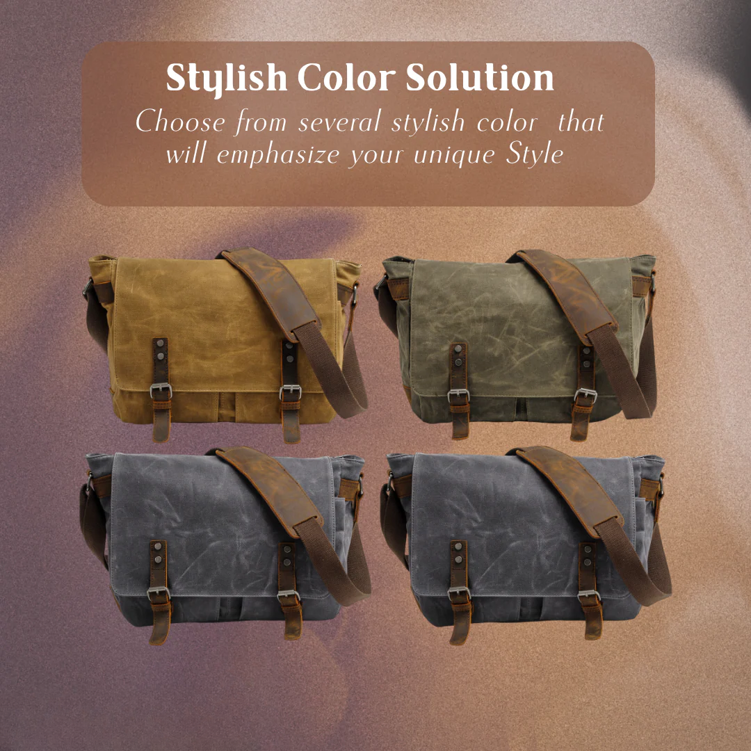 Drake | Waxed Accent Leather | Shoulder Bag