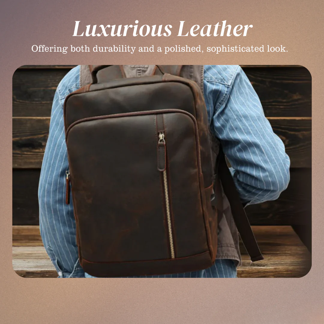 Josh | Men's Leather Professional Laptop | Backpack