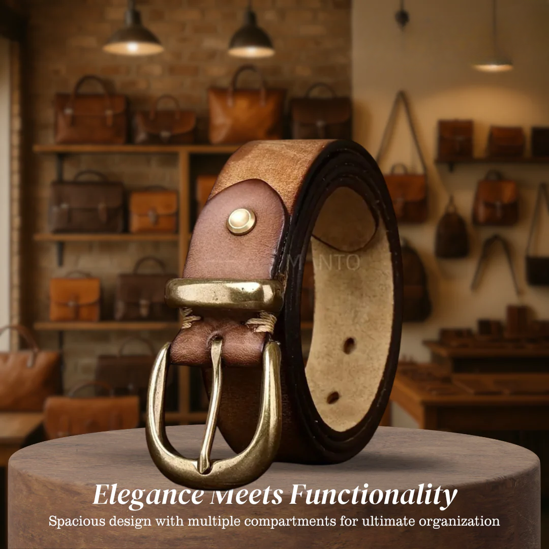 Luca | Retro Belt with Gold Buckle (BUY 1 GET 1 FREE)