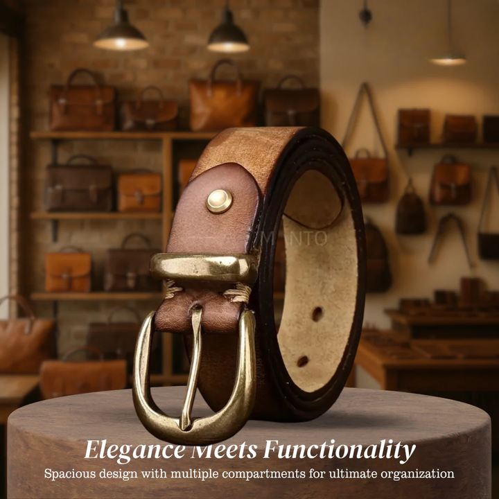 Luca | Retro Belt with Gold Buckle (BUY 1 GET 1 FREE)