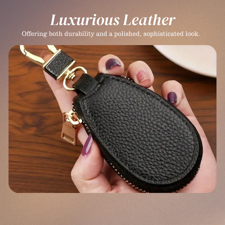 Rufus | Pebble Grain Leather Key Case Holder