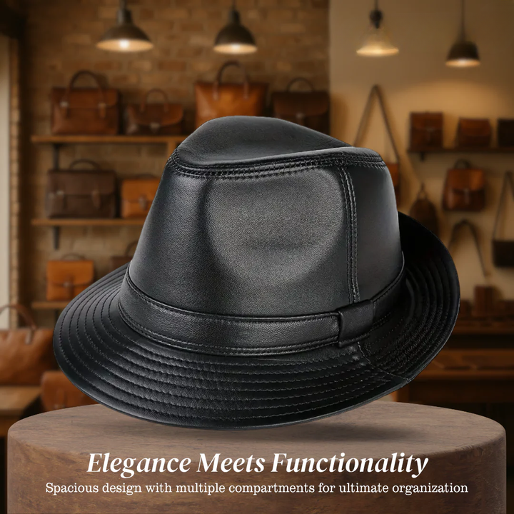 Timothy | Classic Leather Fedora Hat (BUY 1 GET 1 FREE)