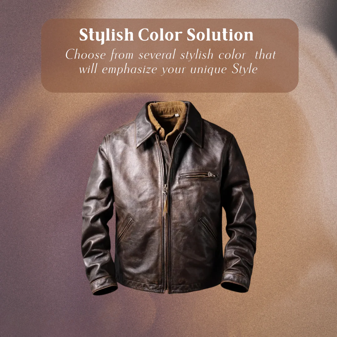 Magnus | Men’s Dark Brown Classic Style Leather Jacket