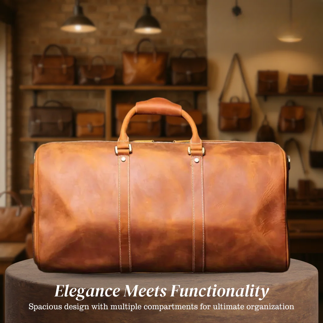 Easton | Full-Grain Leather Duffel for Travel and Weekends