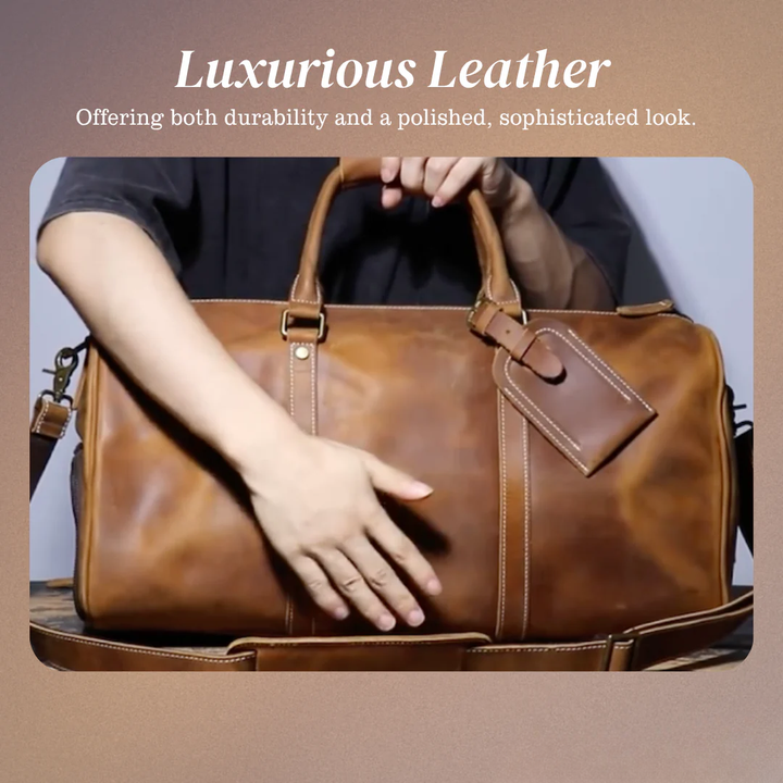 Montgomery | Genuine Top-Layer Cowhide Duffel Crossbody Bag