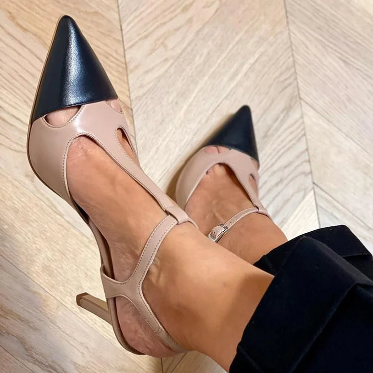 Evrardine | Two-Tone Pointed Toe Dress Shoe
