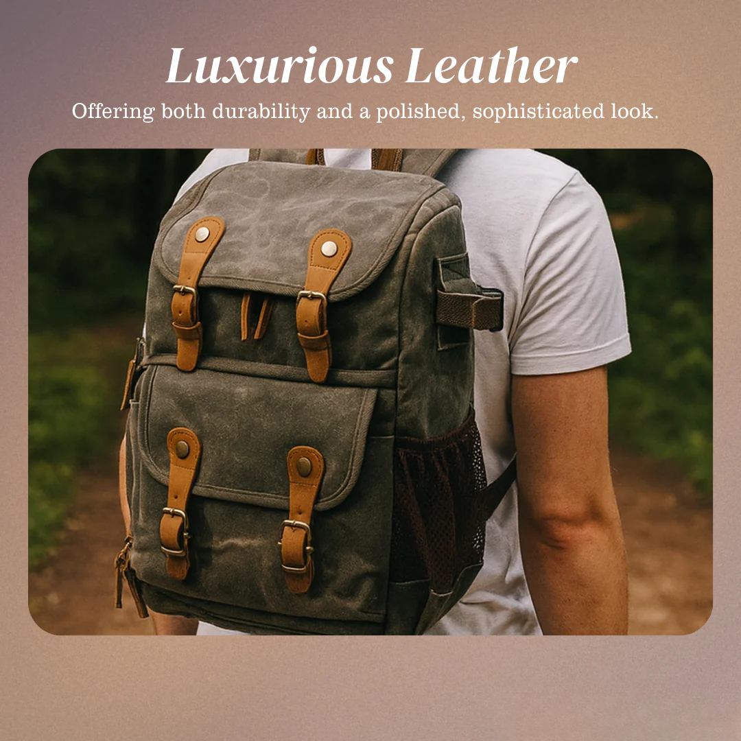 Jerick | Vintage Canvas Camera Backpack