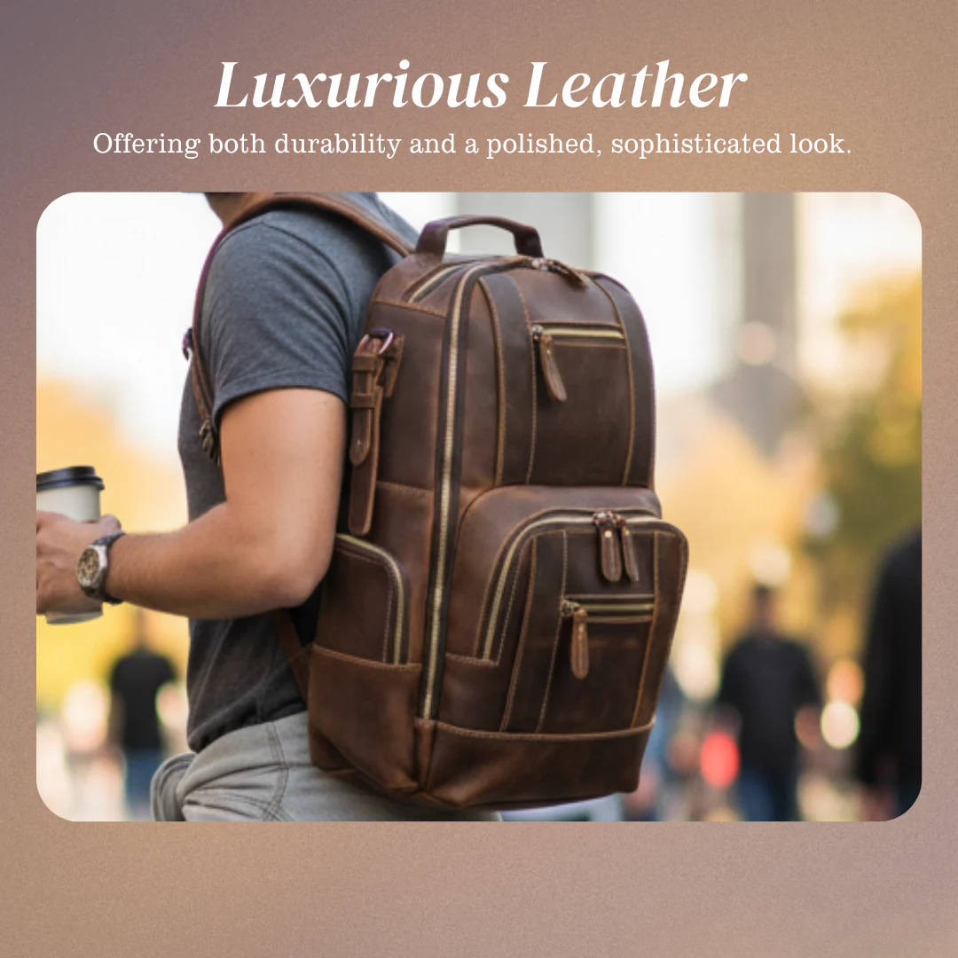 Nathan | Fashion Ample Leather | Backpack