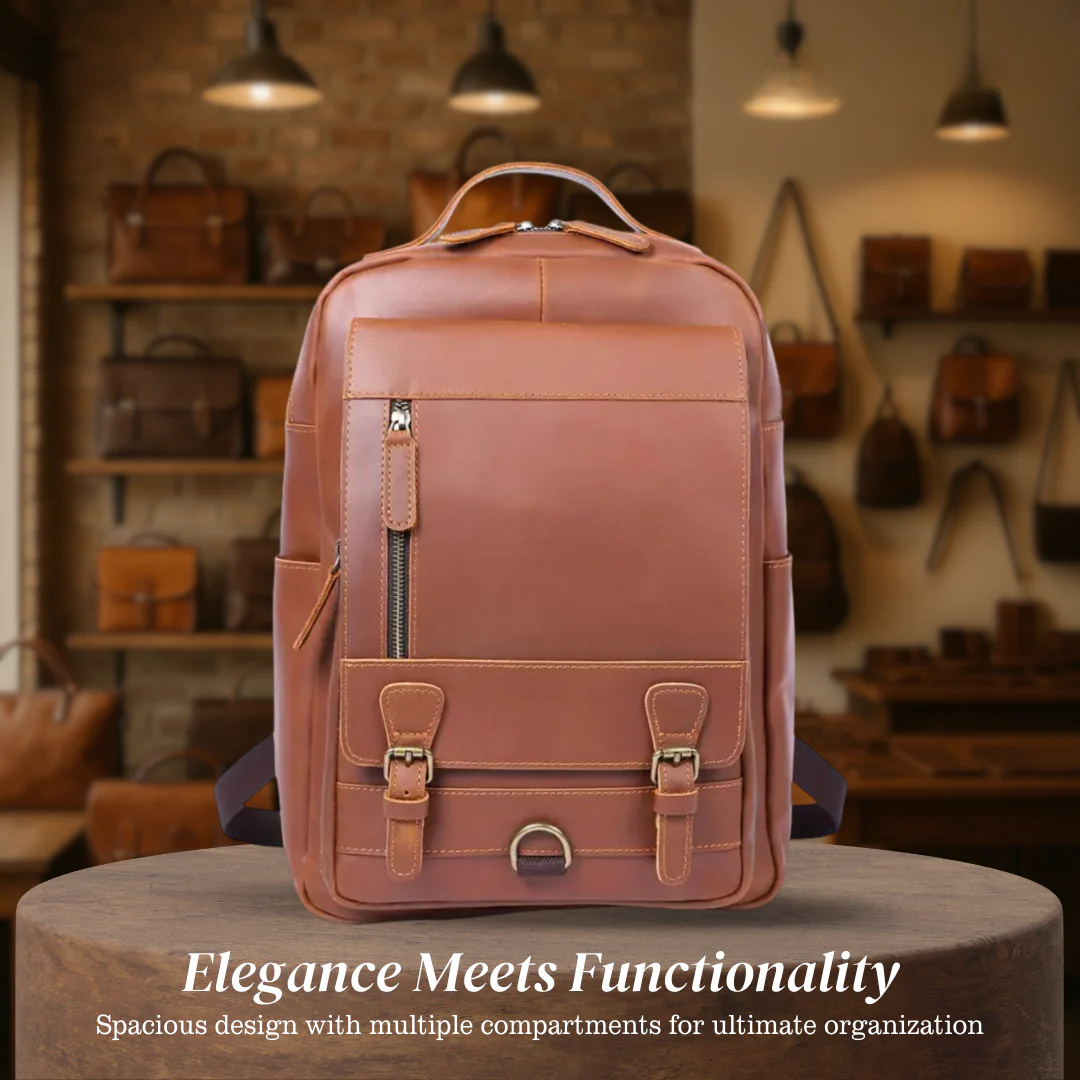 Mike | Vintage Buckle Leather | Backpack