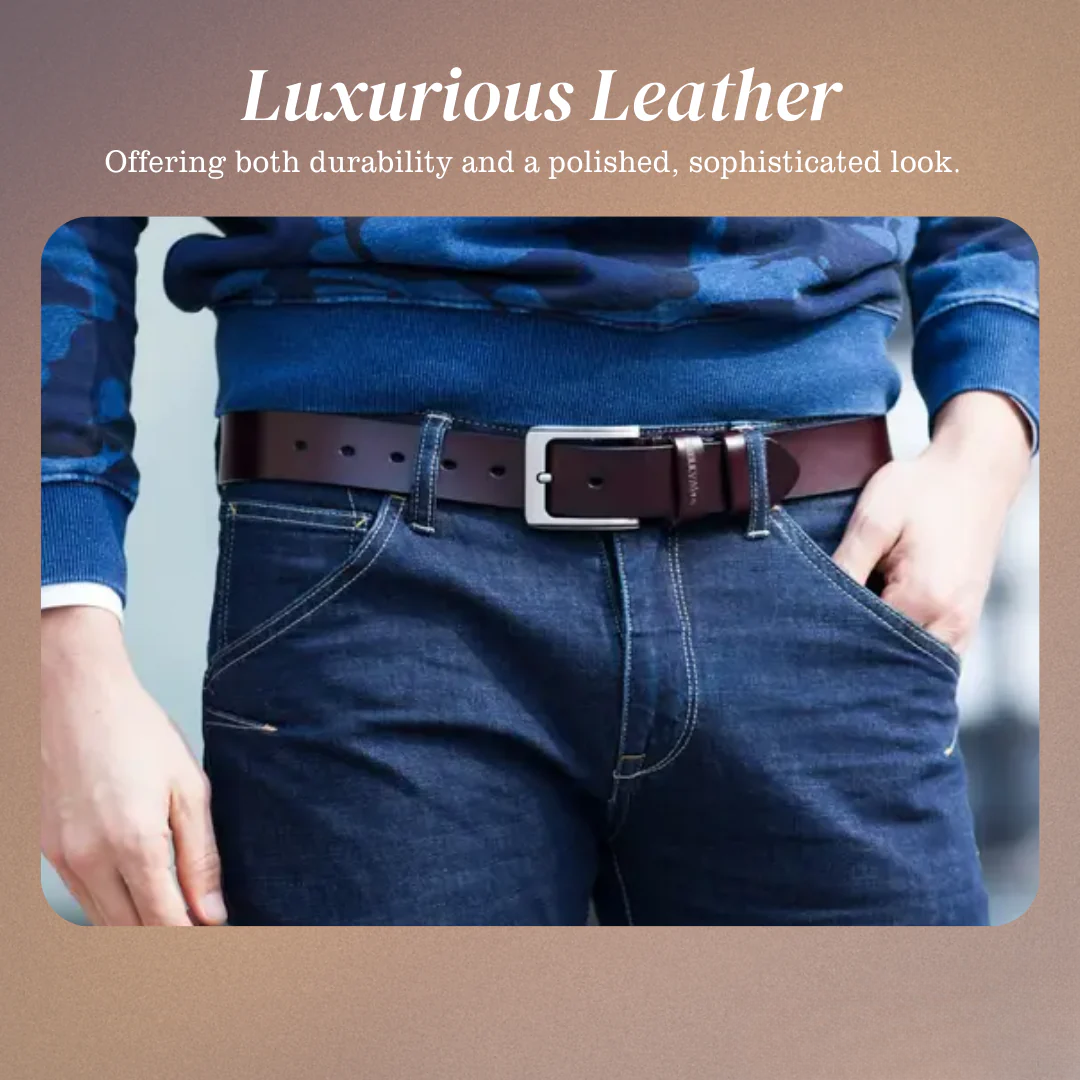 Noah | Vintage Belt with Square Pin Buckle (BUY 1 GET 1 FREE)