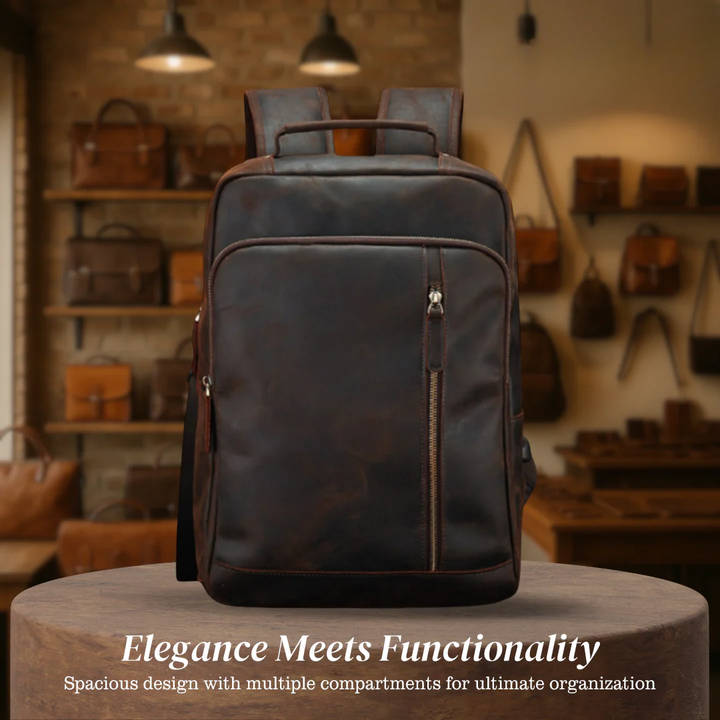 Josh | Men's Leather Professional Laptop | Backpack