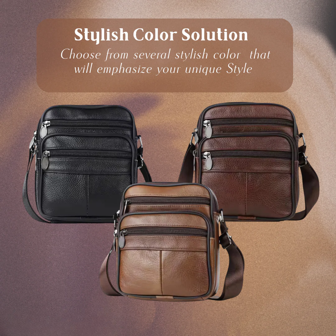 Griffin | Leather Business Crossbody Bag for Men