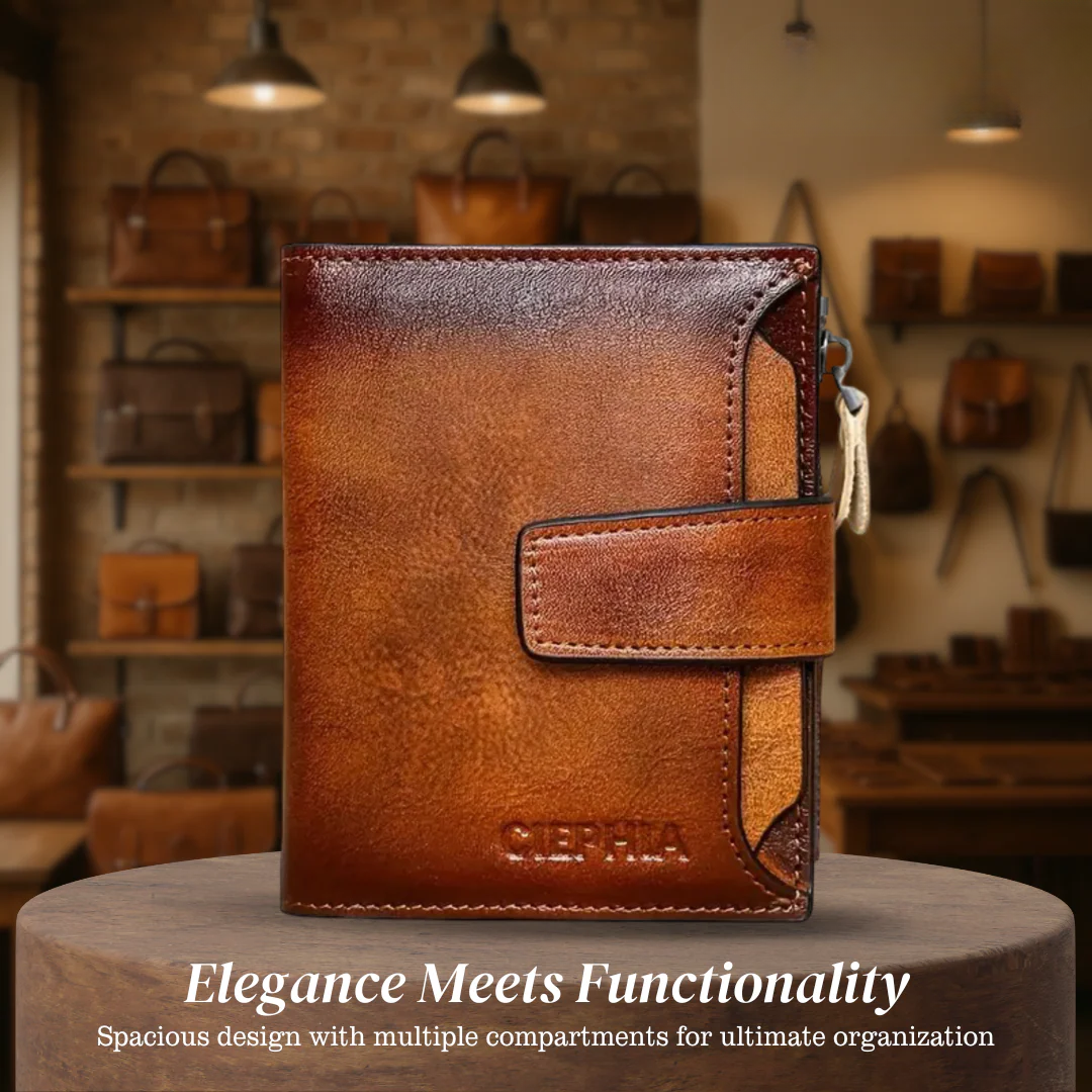 Callum | Vintage Leather RFID Duo-fold Wallet