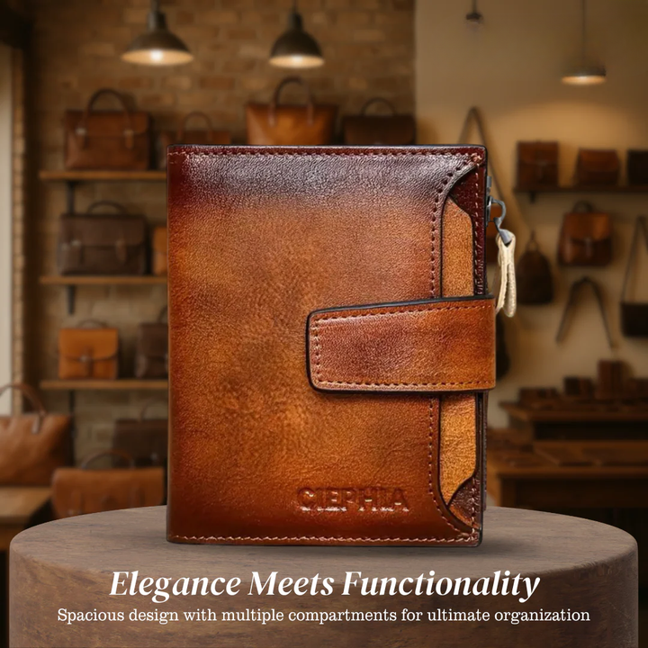 Callum | Vintage Leather RFID Duo-fold Wallet