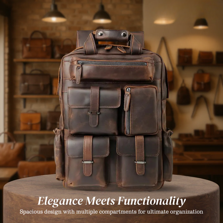 Ruben | Multi-Pocket Leather | Backpack