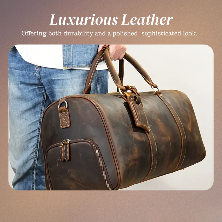 Arden | Classic Leather Duffel Tote