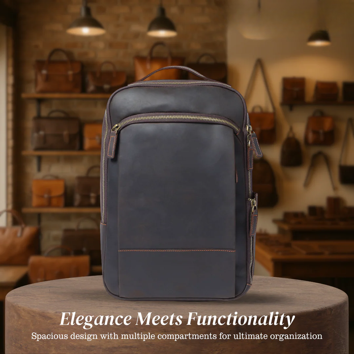 Archer | Leather Laptop Rucksack