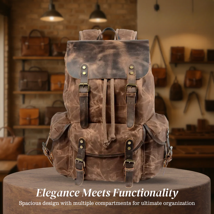 Crosby | Waterproof Retro Canvas Laptop Backpack