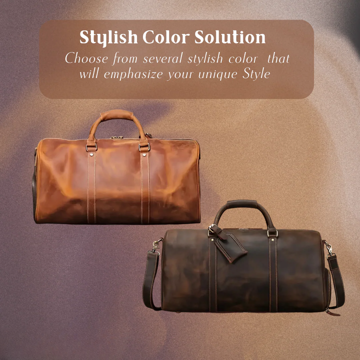 Callahan | Premium Leather Travel Duffel Bag