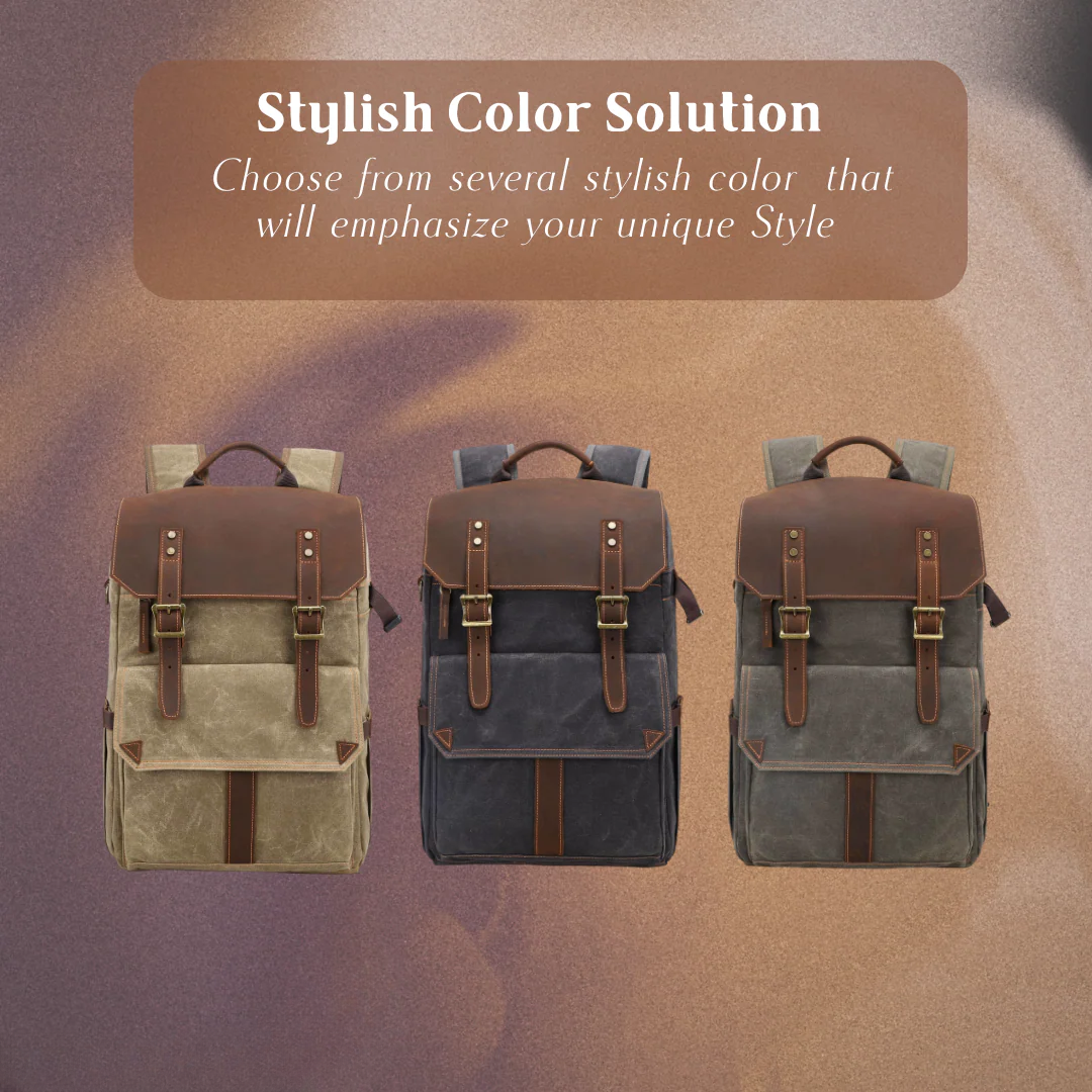 Jeko | Customizable Canvas Camera Backpack