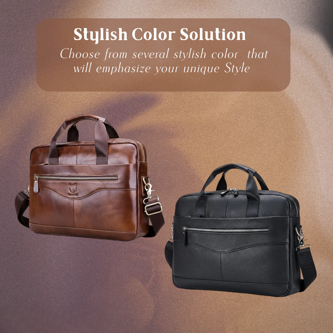 Jacob | Leather Spacious Briefcase | Messenger Bag