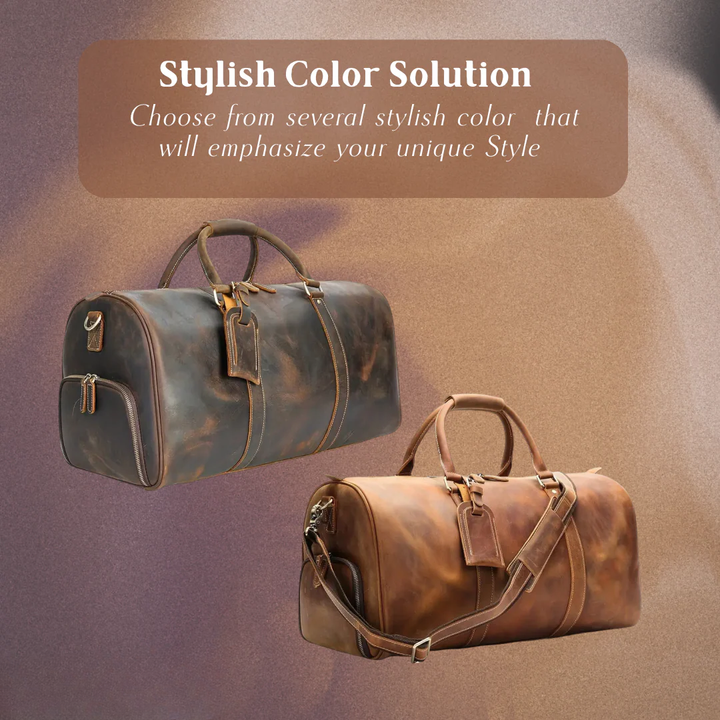 Arden | Classic Leather Duffel Tote