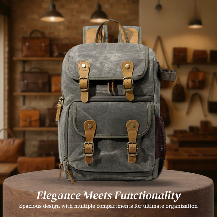 Jerick | Vintage Canvas Camera Backpack