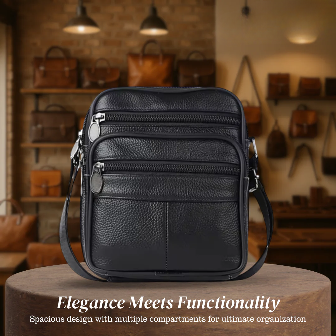 Griffin | Leather Business Crossbody Bag for Men