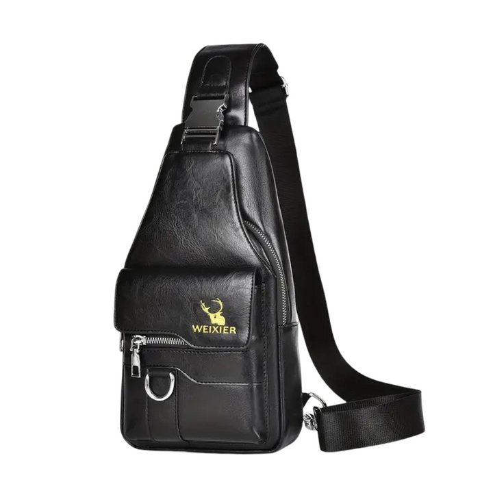 Daxton | Vertical Sling Bag with Secure Flap & Zips